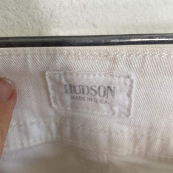 NEW HUDSON mid-rise baby bootcut jean in white 26 W170LDLW - Picture 8 of 9